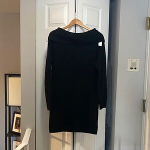 GAP Black Long Sleeve Sweater Dress
